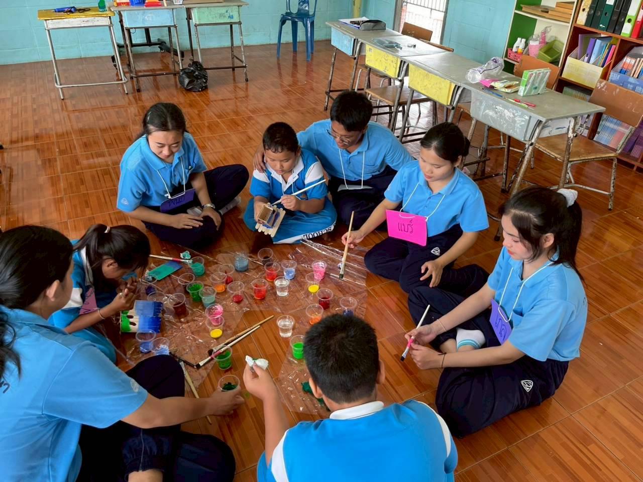 16. ค่ายศิลปะบูรณาการกับสาระการเรียนรู้สำหรับนักเรียนระดับประถมศึกษา ณ โรงเรียนบ้านโนนม่วง